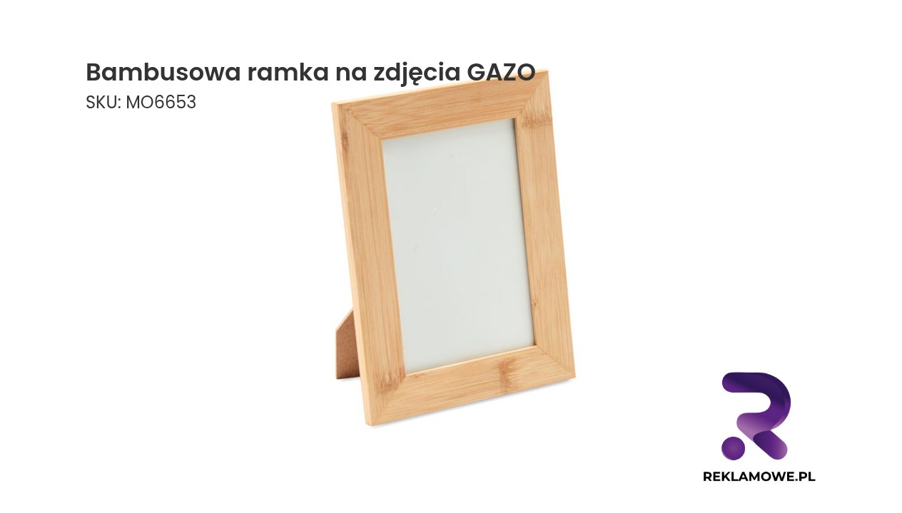 Bambusowa ramka na zdjęcia GAZO – naturalna ramka dekoracyjna na fotografie